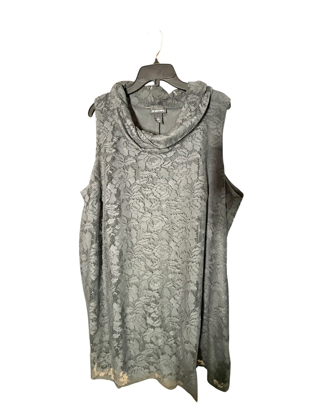 Lane Bryant Charcoal Lace Sleeveless Top 26/28
